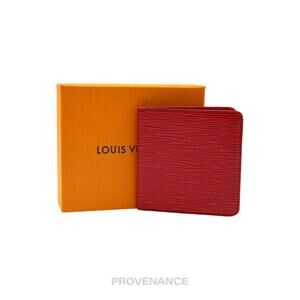 🔴 Louis Vuitton 6CC Bifold Wallet - Red Epi Leather